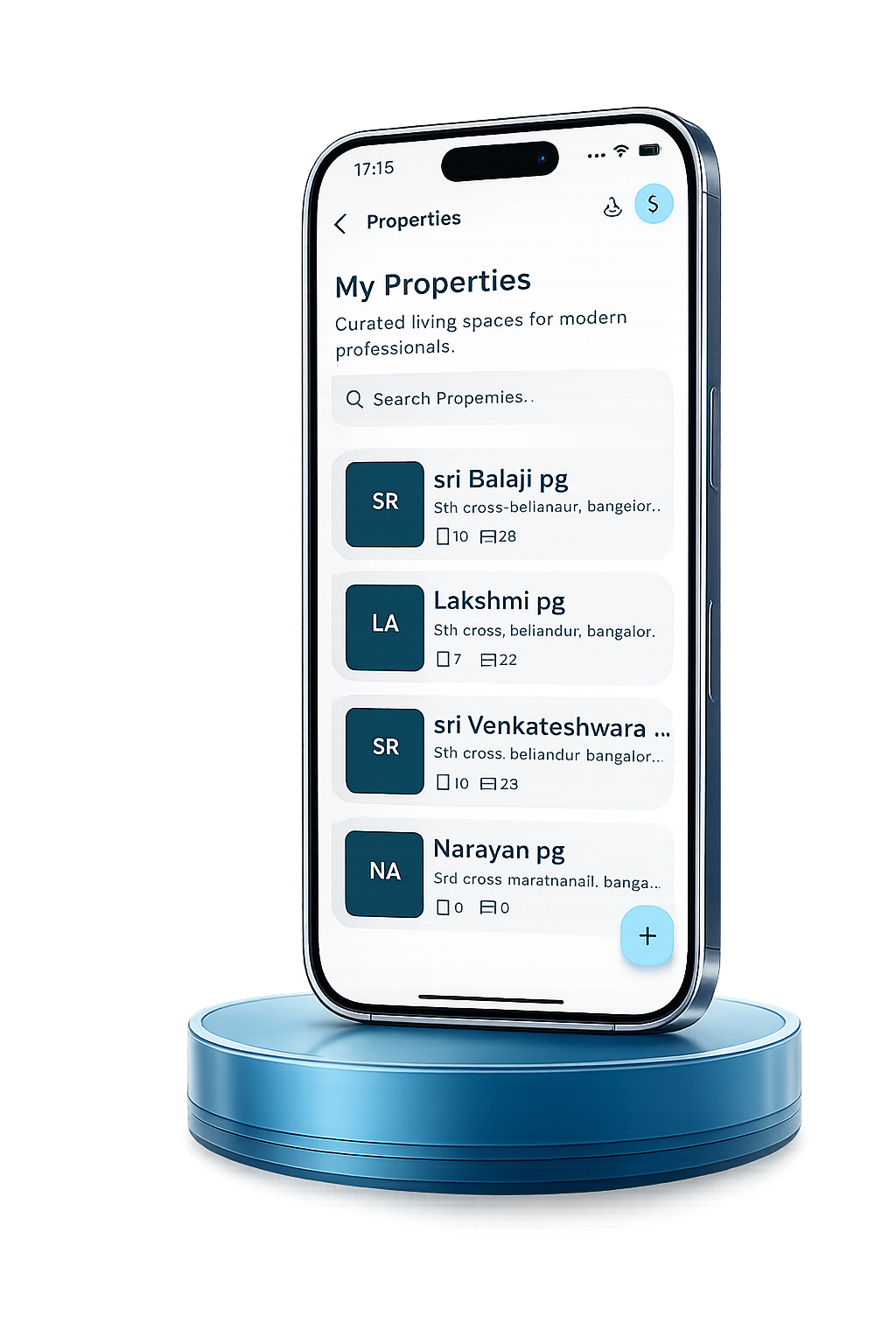 Naadhe Properties screen preview